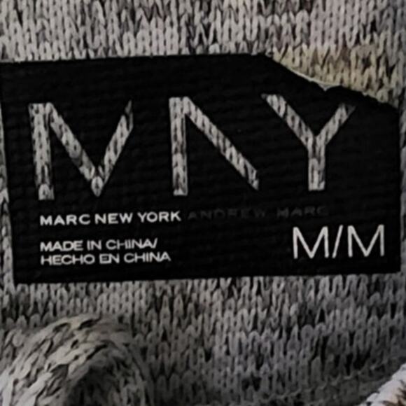 Andrew Marc New York Fleece Zip up Performence Marled Sweater with pockets W Med - Picture 7 of 11